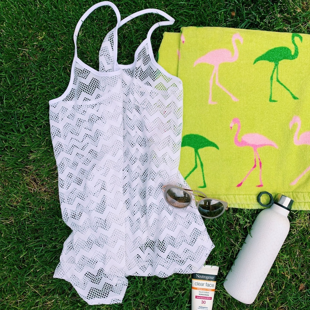 VS PINK mesh swim cover up👙